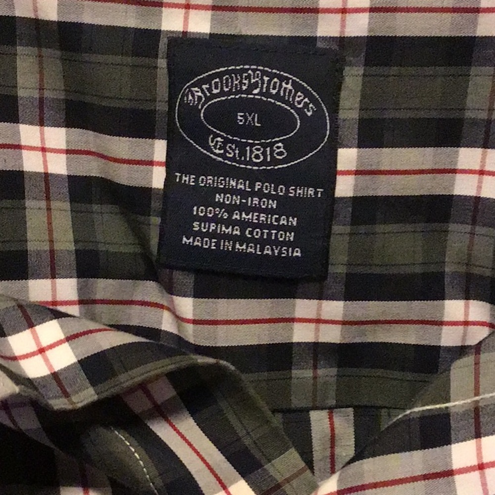 Brook Brothers Longe sleeve Collared button Down Shirt Size 5XL Gray